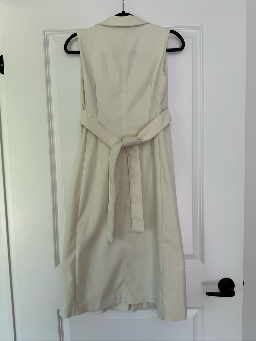 Club Monaco Cream Textured Dress with Collar - Picture 5 of 5